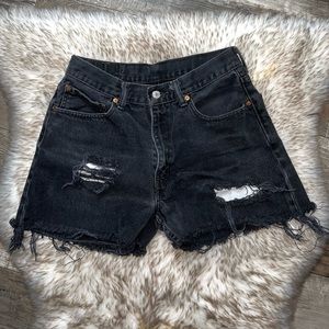 Vintage distressed Levi’s shorts